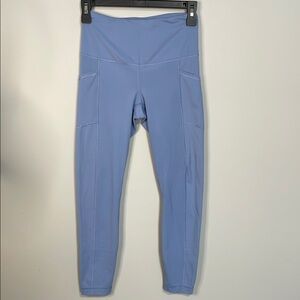 Yogalicious Light Blue High Rise 24” Leggings With Pockets Size XS